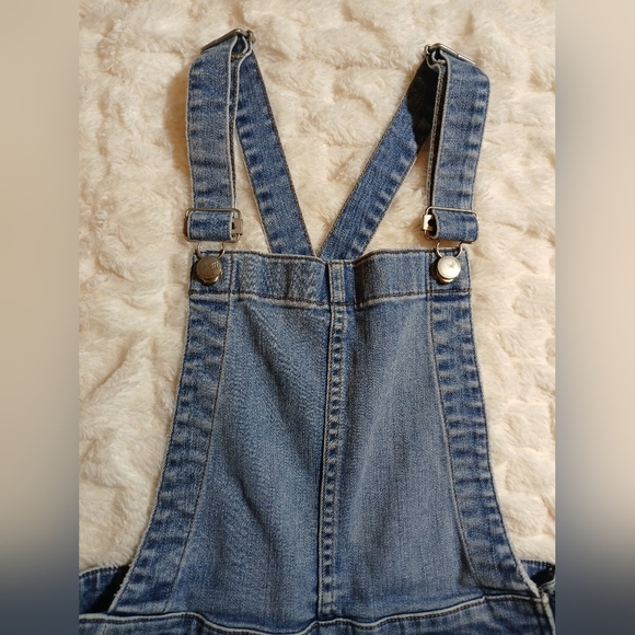 Madewell Skinny Denim Overalls Elmridge Drop Hem Edition, Indigo Size S - Picture 7 of 8